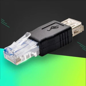 Adaptador de red USB 2.0 tipo A hembra a RJ45 macho PC Ethernet LAN L6B4 Y8C2 - Imagen 1 de 6