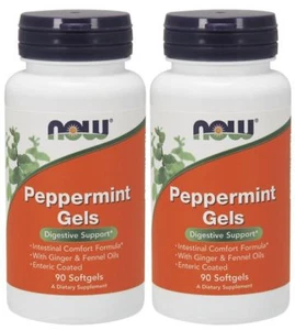 Peppermint Gels 90 Softgels by NOW Foods (2 PACK) - Picture 1 of 1