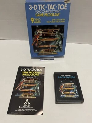 Atari 2600 3D Tic-Tac-Toe! CIB Video Game - Image 1 of 4