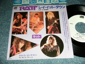 RATT Japan 1985 P-1989 WHITE LABEL PROMO NM 7"45 LAY IT DOWN - Picture 1 of 6