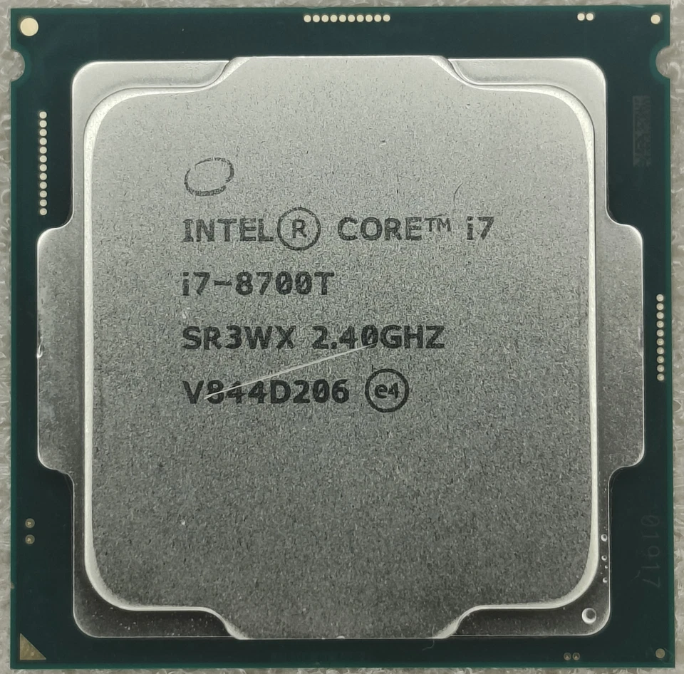 Intel 8th Gen Core i7-8700T SR3WX 2.40GHz (Turbo 4.0GHz) 6-Core 12M LGA-1151 CPU - Image 1 of 1