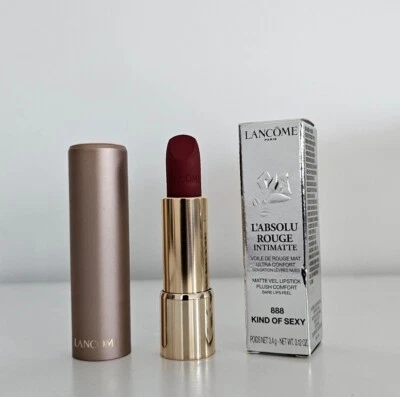 Lancome L'absolu Rouge Intimatte Lipstick 888 Kind of Sexy. BNIB. New. Genuine - image 1 of 2