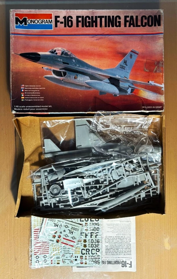 MONOGRAM 5421 - F-16 FIGHTING FALCON - 1/48 PLASTIC KIT - Immagine 1 di 1