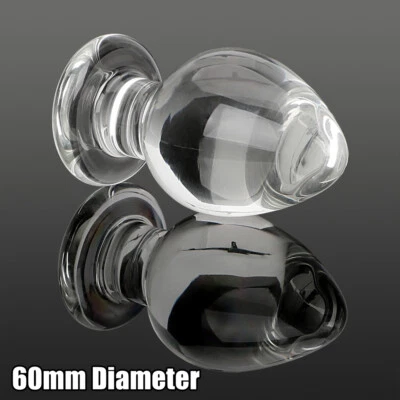 Consolador de cristal anal con tapón para glúteos punto G juguete sexual mujeres hombres masajeador pareja Foto 1 de 4