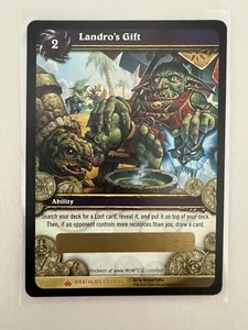 World of Warcraft TCG Landro’s Gift Unused Loot Card Spectral Tiger Mount Chance - Picture 1 of 2