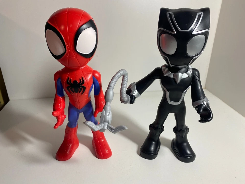 Figuras Marvel Spidey and His Amazing Friends Black Panther 2021 9" muy buenas Foto 1 de 3