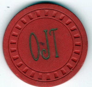 Sala de tarjetas: (OJT) O.J. Thomas; Thaxton, Mississippi rojo - Imagen 1 de 2