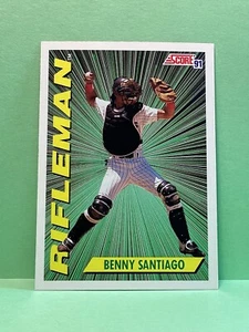 Benito Santiago1991 score rifleman card - Picture 1 of 1