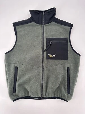 Chaleco Vintage Mountain Hard Wear EE. UU. Polar Cremallera Frontal Para Hombre Talla XS Gris/Negro Foto 1 de 4
