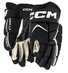 CCM Jetspeed FT680 Gants Junior Noir Et Blanc - Photo 1/1