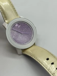 Excellent MOVADO Bold Lavender  Women's Watch 42mm 3600219 Purple Glitter Dial - Picture 1 of 9