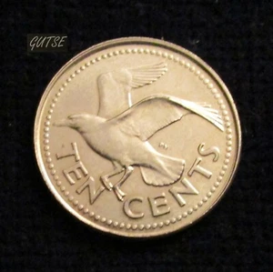 *GUTSE* BARBADOS, 10 CENTS 1995, GOLONDRINA, SIN CIRCULAR. - Foto 1 di 2