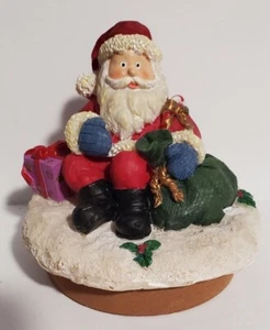Candele Topper Babbo Natale sul tetto regali vacanze di Natale in scatola B6 Giovani Nuovo - Foto 1 di 6