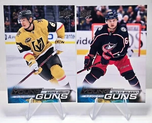 2 card lot 2022-23 UD Young Guns rookie RC Kaedan Korczak and Trey Fix Wolansky - Picture 1 of 1