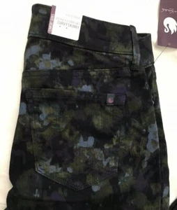 Gloria Vanderbilt Curvy Skinny Jeans Women's Size 4 Midnight Affair Night Floral - Picture 1 of 9