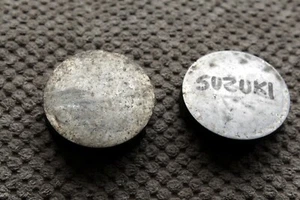 Original Classic SUZUKI 43252-80G00 Alloy Wheel Silver Center Cap Cover Hub Set - Picture 1 of 4