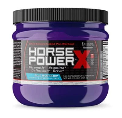 Suplemento Preentrenamiento Avanzado Horsepower X 45 Porciones, Frambuesa Azul Foto 1 de 4