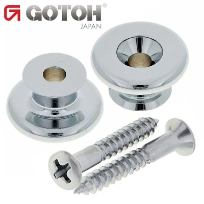 NEW Gotoh EP-B3 End Pins Oversized Strap Button for Guitar & Bass - CHROME - Image 1 of 2