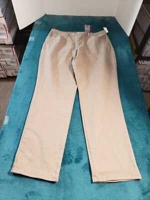 Gloria Vanderbilt Jeans Size 14 Womens Beige Khaki Pants Mid Rise Tapered NWT - Image 1 of 4