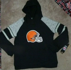 NUEVA NFL Cleveland Browns Fútbol Sudadera con Capucha Sudadera L Grande 14 16 NUEVA NUEVA CON ETIQUETAS - Imagen 1 de 1