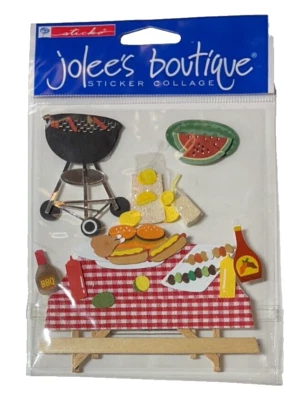 Picnic Time Grill Watermelon BBQ Jolee's Boutique Dimension Scrapbook Stickers - Image 1 of 2