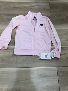 Nike Toddler Pink Full Zip Track Jacket Kids SIZE 4 Girls - Picture 1 of 8
