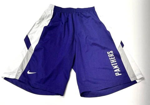 Nike NFL Carolina Panthers Shorts Football Practice Purple Men's XL Cover