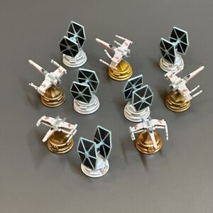 10Pcs Star Wars X-Wing Miniatures Game TIE Fighter Starfighter Board Game Figure