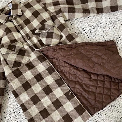 Chaqueta Hugo Valentino Buffalo Cuello Cuadros Marrón/Crema (Pequeña) Grunge Check Foto 1 de 4