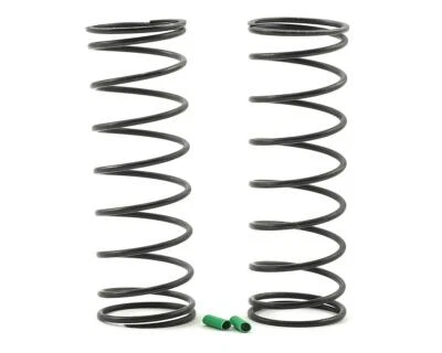 Team Associated RC8B3.1 Front V2 Shock Spring Set (Green - 4.9lb/in) (2) - Image 1 of 2