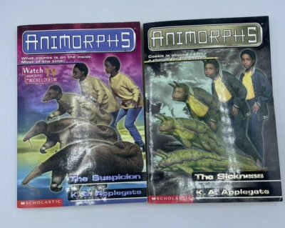Animorphs Book Lot by K.A. Applegate Paperback The Suspicion / The Sickness Foto 1 de 4