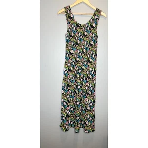 NEW Sfera Basic crinkle ruffle ditsy floral sleeveless midi maxi dress size S - Picture 1 of 6
