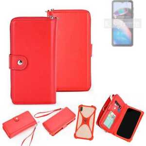 2in1 cover wallet + bumper for Motorola Defy 2 Phone protective Case red