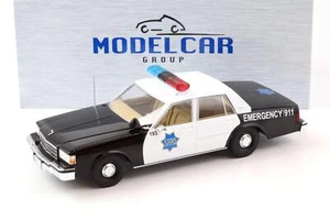 1:18 MCG Chevrolet Caprice S. F. P.D San Francisco Police Vigili Nero/Bianco - Foto 1 di 4