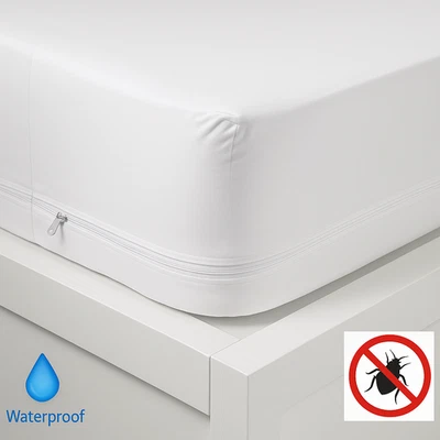 Zippered Mattress Encasement Bed Bug Proof Waterproof Mattress Cover Protector - Image 1 of 4
