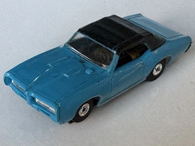 Pontiac GTO HO Slot Car Aurora Thunderjet 500 1969 AZUL/NEGRO (como se muestra) Foto 1 de 4