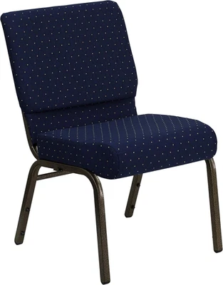  Series 21''W Church Chair in Dark Gray Fabric 4 Pack - Image 1 of 4
