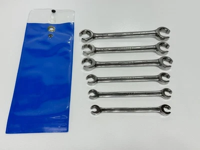 Matco Tools Fabricado nos EUA 6 peças métricas 9mm-21mm porca alargadora conjunto de chaves de linha em bolsa - Imagem 1 de 4