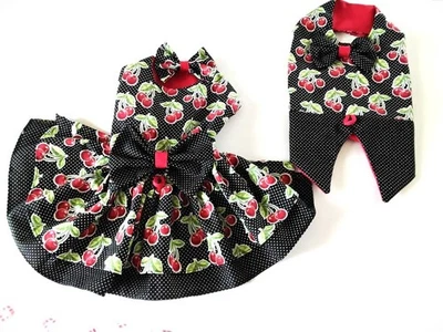 DOG HARNESS DRESS OR VEST CHERRY FREE SHIPPING - Image 1 of 4