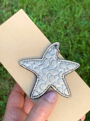 Vintage Coach Addy Estrella Náutica Etiqueta Colgante Bolso Dije Foto 1 de 4