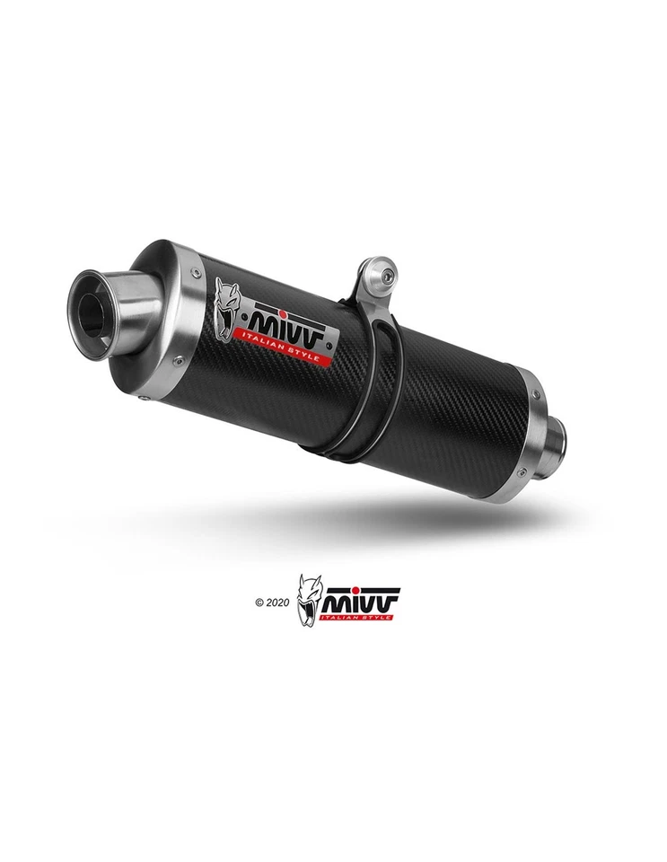 Silencieux Mivv Oval Classic Carbone Yamaha Fz1/fz1 Fazer