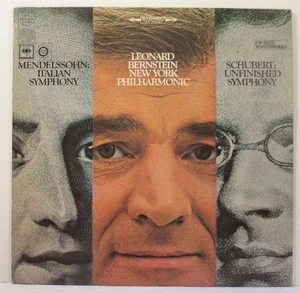 Leonard Bernstein Mendelssohn & Shubert LP 1967 [Columbia Masterworks MS 7057] - Picture 1 of 6