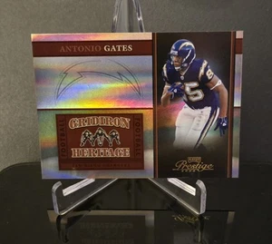 #'ed/25 🔥 ANTONIO GATES SSP 2006 Playoff Prestige Gridiron Heritage Holofoil - Picture 1 of 2