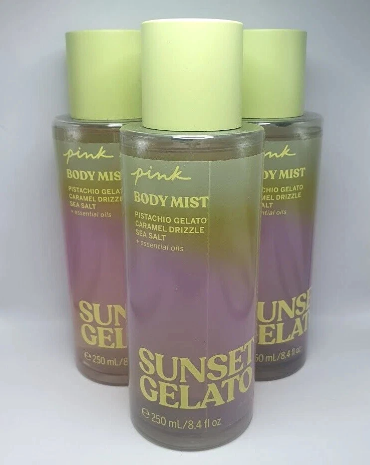 VICTORIA'S SECRET PINK SUNSET GELATO BODY MIST 8,4 OZ EDICIÓN LIMITADA (3 PIEZAS) Foto 1 de 1