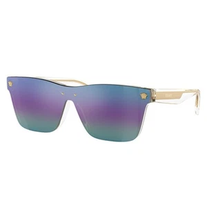 Versace VK 4004U 148/P1 Gold Plastic Square Sunglasses Multi - Picture 1 of 3