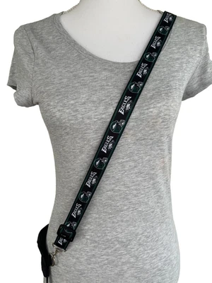 Philadelphia Eagles Cartera Correa 1”x46” Grad Alum Regalo 4 Su Mamá Nana Fútbol Foto 1 de 4