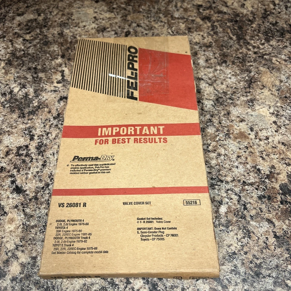 Комплект прокладок крышек клапанов двигателя Fel-Pro VS 26081 R! Бесплатная доставка! - Изображение 1 из 2