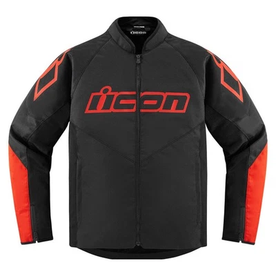 Chaqueta deportiva Icon Hooligan CE roja para hombre adulto motocicleta carreras callejeras Foto 1 de 4