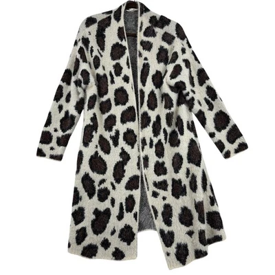 Cárdigan Suéter Umgee Mujer Talla XL Leopardo Estampado Animal Longline Abierto Foto 1 de 4