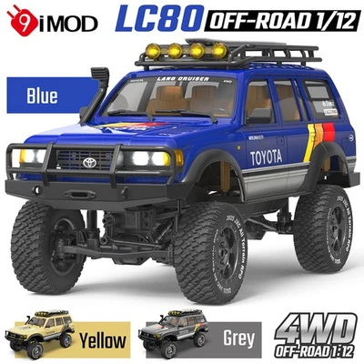 9IMOD 1/12 RC Car 4WD Crawler Car 9km/h 1100mAh Battery LC80 2.4GHz Brushed Car - Bild 1 von 4
